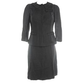 Tailleur jupe Prada noir viscose Noir