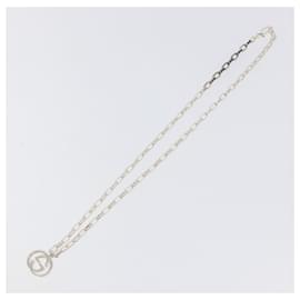 Gucci-GUCCI Interlocking Necklace Ag925 Silver Auth yk18400-Silvery