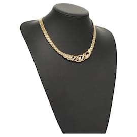 Autre Marque-TRIFARI Necklace metal Gold Auth am8232-Golden