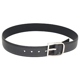 GUCCI Ledergürtel Outlet 38,2"" Marine Silber 449716 Auth 123067 Silber Marineblau