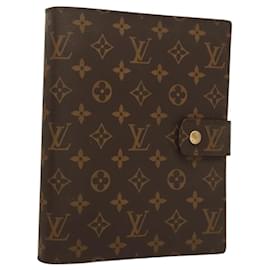 Louis Vuitton-LOUIS VUITTON Monogram Agenda GM Day Planner Cover R20006 LV Auth am8375-Monogram