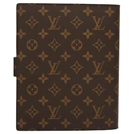 Louis Vuitton-LOUIS VUITTON Monogram Agenda GM Day Planner Cover R20006 LV Auth am8375-Monogram