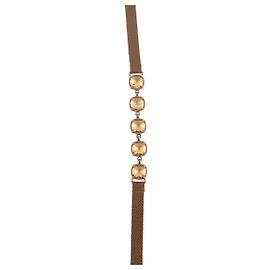 Swarovski Collar de cristal marrón Castaño