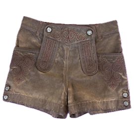 Chanel Nova Paris / Declaração de Salzburgo Shorts 36 FR Marrom