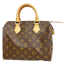 Louis Vuitton-Louis Vuitton Monogram Speedy 25 Handbag-Brown