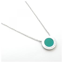 Tiffany & Co-Tiffany 18K White Gold Turquoise Necklace-Other