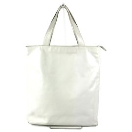Chanel CC Coco Mark Tote Bag Weiß
