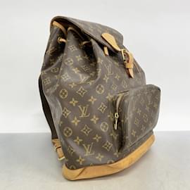 Louis Vuitton-Louis Vuitton Monogram Montsouris GM Backpack-Brown