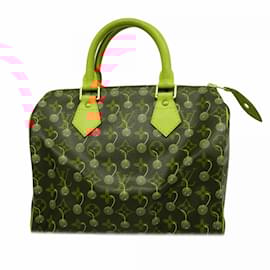 Louis Vuitton-Louis Vuitton Monogram Cherry Speedy 25 Handbag-Brown