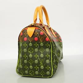 Louis Vuitton-Louis Vuitton Monogram Cherry Speedy 25 Handbag-Brown