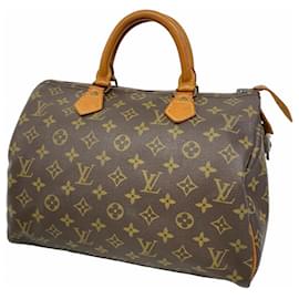 Louis Vuitton-Louis Vuitton Monogram Speedy 30 Handbag-Brown