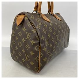 Louis Vuitton-Louis Vuitton Monogram Speedy 30 Handbag-Brown