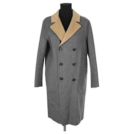 Eric Bompard Abrigo de cachemira gris Gris