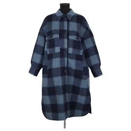Isabel Marant Etoile Blauer Wollmantel Blau