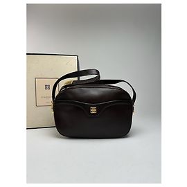 Bolsa de couro vintage Givenchy 4G marrom Marrom