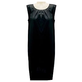 Vestido midi preto sem mangas em algodão Sofie D'Hoore Preto