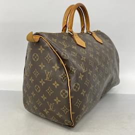 Louis Vuitton-Louis Vuitton Monogram Speedy 35 Handbag-Brown