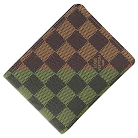 Louis Vuitton-Louis Vuitton Bi-fold Wallet in Damier Canvas-Damier ebene