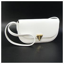 Borsa a spalla in pelle bianca Tiffany & Co. Bianco