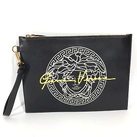 Pochette Medusa Versace Nero Bianco