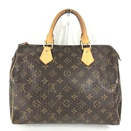 Louis Vuitton-Louis Vuitton Monogram Perforated Speedy 30 Mini Boston Bag-Orange