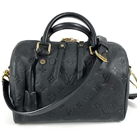 Louis Vuitton-Louis Vuitton Monogram Empreinte Speedy Bandouliere 25 Bag-Navy blue