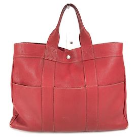 Hermès Hermes Fourre Tout MM Tote Bag Rot