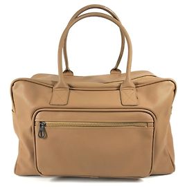 Borsa da viaggio Marco Polo di Bottega Veneta Beige Arancione