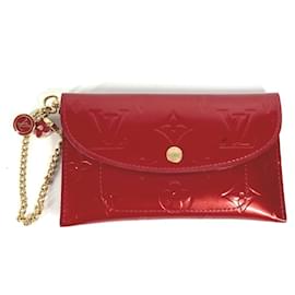 Louis Vuitton-Louis Vuitton Monogram Vernis Business Card Case-Red