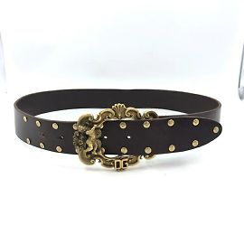 Cinto de couro com fivela Angel da Dolce & Gabbana Marrom