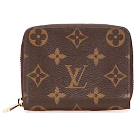 Louis Vuitton-Louis Vuitton Brown Monogram Zippy Coin Purse-Brown