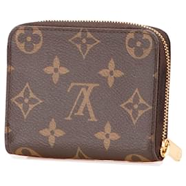 Louis Vuitton-Louis Vuitton Brown Monogram Zippy Coin Purse-Brown