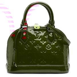Louis Vuitton-Louis Vuitton Red Monogram Vernis Alma BB-Red