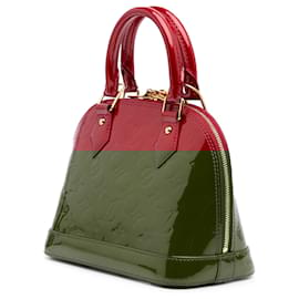 Louis Vuitton-Louis Vuitton Red Monogram Vernis Alma BB-Red
