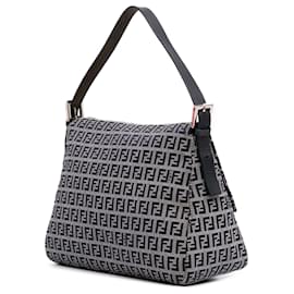 Fendi-Fendi Gris Zucchino Toile Mamma Pour Toujours-Marron