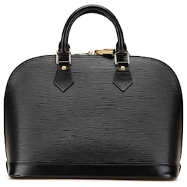 Louis Vuitton-Louis Vuitton Black Epi Alma PM-Black