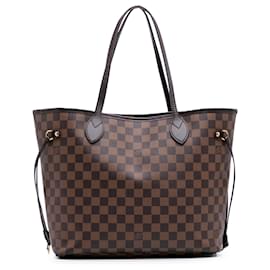 Louis Vuitton-Louis Vuitton Brown Damier Ebene Neverfull MM-Brown