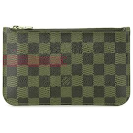 Louis Vuitton-Louis Vuitton Brown Damier Ebene Neverfull Pouch-Brown