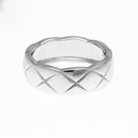 Chanel-Chanel Coco Crush Ring in 18K White Gold-Silvery