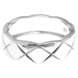 Chanel-Chanel Coco Crush Ring in 18K White Gold-Silvery