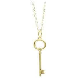 Tiffany & Co Colar chave oval Tiffany em ouro amarelo 18K Dourado