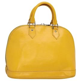 Louis Vuitton-LOUIS VUITTON Epi Alma PM Hand Bag Citron M40619 LV Auth yk18354-Golden