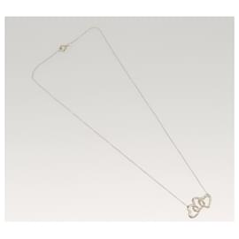 Autre Marque-TIFFANY&Co. Triple heart Necklace Ag925 Silver Auth am8384-Silvery