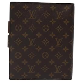 Louis Vuitton-LOUIS VUITTON Monogram Agenda GM Day Planner Cover R20006 LV Auth am8374-Monogram