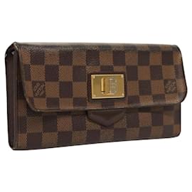 Louis Vuitton-LOUIS VUITTON Damier Ebene Portefeuille Roseberry Long Wallet N63017 Auth 123532-Other