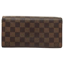 Louis Vuitton-LOUIS VUITTON Damier Ebene Portefeuille Roseberry Long Wallet N63017 Auth 123532-Other