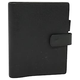 Louis Vuitton-LOUIS VUITTON Taiga Agenda GM Day Planner Cover Black R20232 LV Auth 122939-Black
