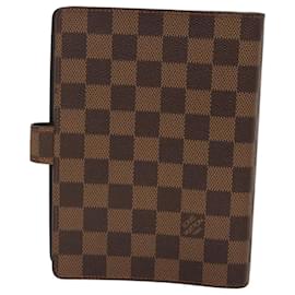 Louis Vuitton-LOUIS VUITTON Damier Ebene Agenda MM Day Planner Cover R20240 LV Auth hk2671-Other