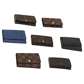 Louis Vuitton-LOUIS VUITTON Monogram Taiga Epi Multicles Key Case 7Set Blue LV Auth fm4653-Blue,Monogram