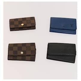 Louis Vuitton-LOUIS VUITTON Monogram Taiga Epi Multicles Key Case 7Set Blue LV Auth fm4653-Blue,Monogram